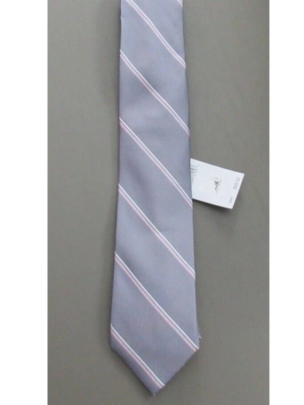 Michael Kors Men's 3'' Polyester Blend Neck Tie, Gray Stripe, One Size, NWT